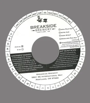 Chocolate Brandy Alexander label