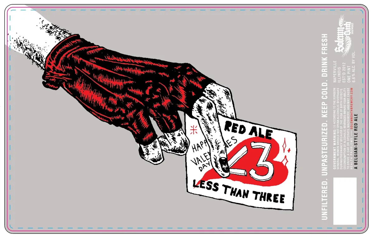 Less Than Three — full label as filed with TTB