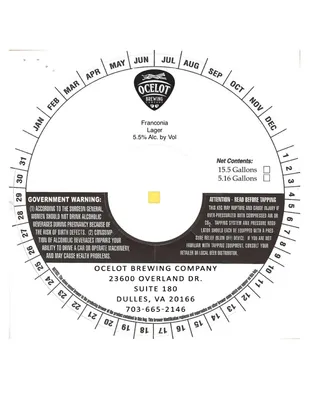 Franconia Lager label