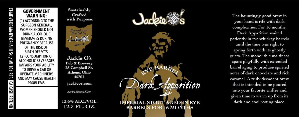 Rye Barrel Dark Apparition label