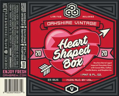 Heart Shaped Box label
