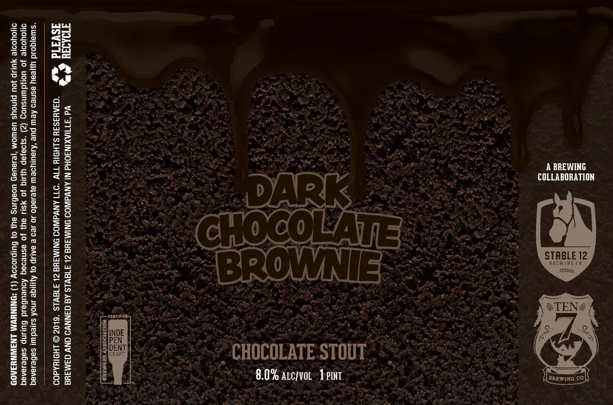 Dark Chocolate Brownie — full label as filed with TTB