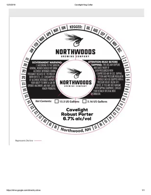 Cavelight Robust Porter label
