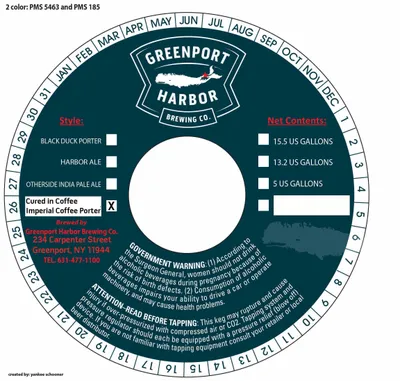 Cured in Coffee Imperial Coffee Porter label