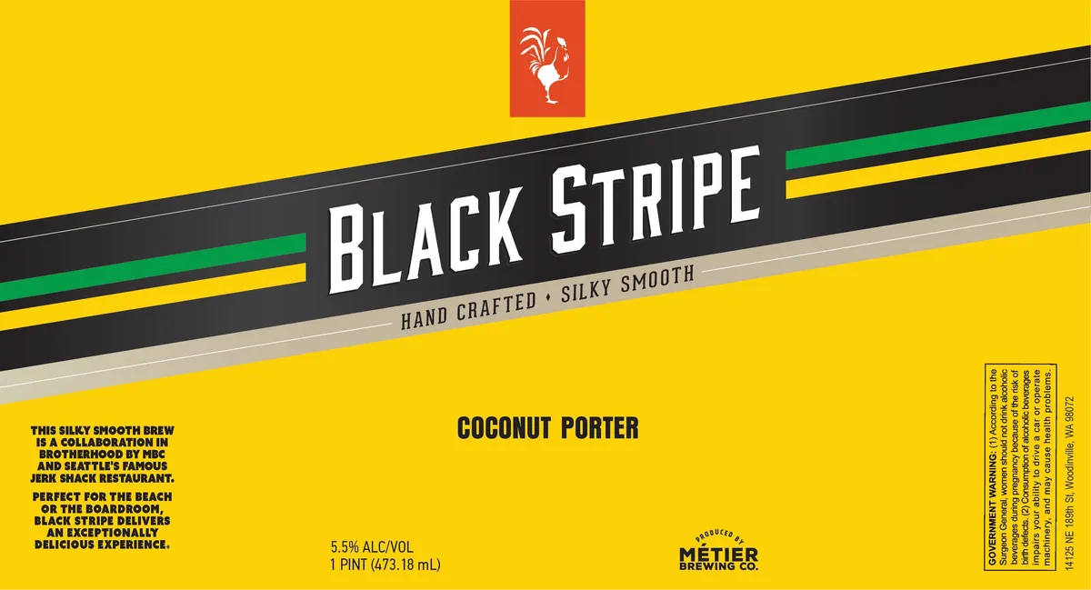 Black Stripe label art — BLACK STRIPE