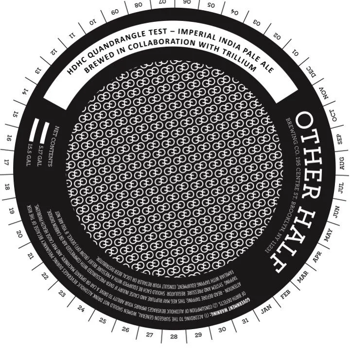 HDHC Quandrangle Test — full label as filed with TTB