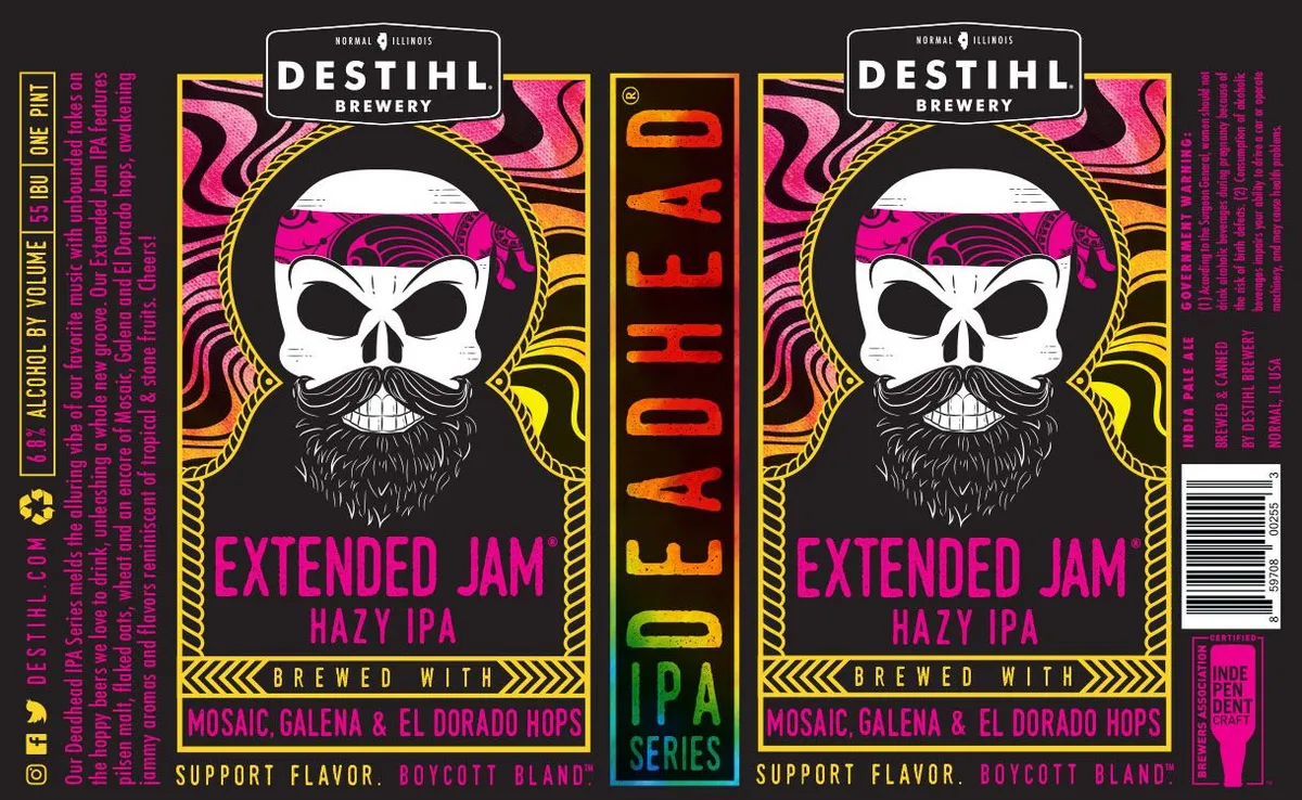 Extended Jam — full label as filed with TTB