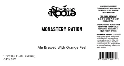 Monastery Ration label