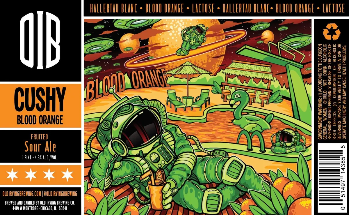 Cushy Blood Orange — full label as filed with TTB