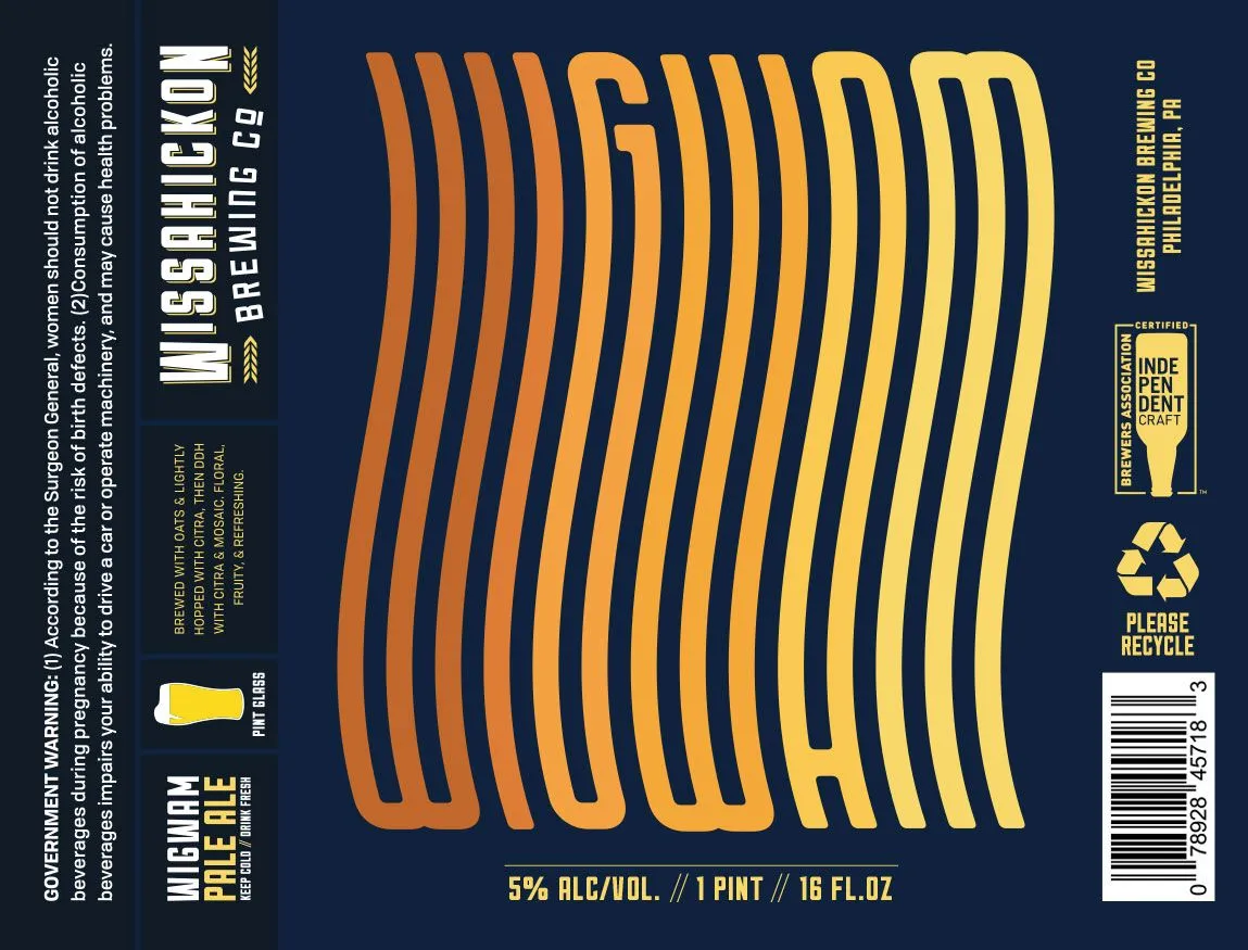 Wigwam Pale Ale — full label as filed with TTB