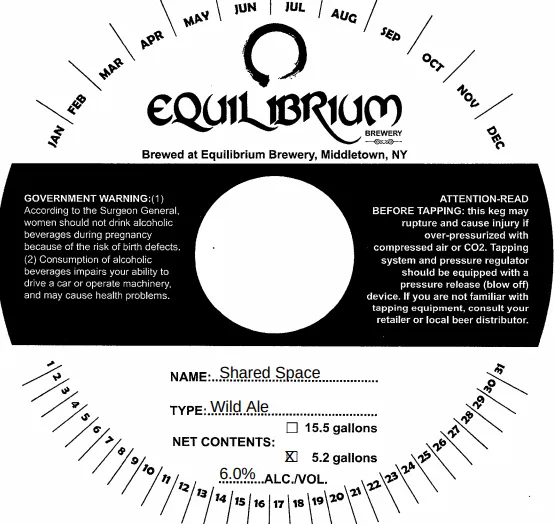 Shared Space — full label as filed with TTB
