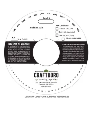 Golden Ale label
