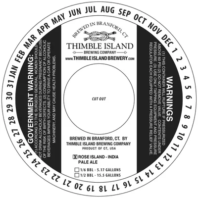 Rose Island - India Pale Ale label