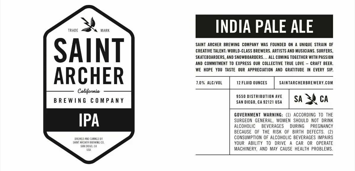 IPA — full label as filed with TTB