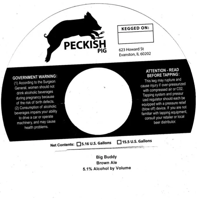 Big Buddy — full label as filed with TTB