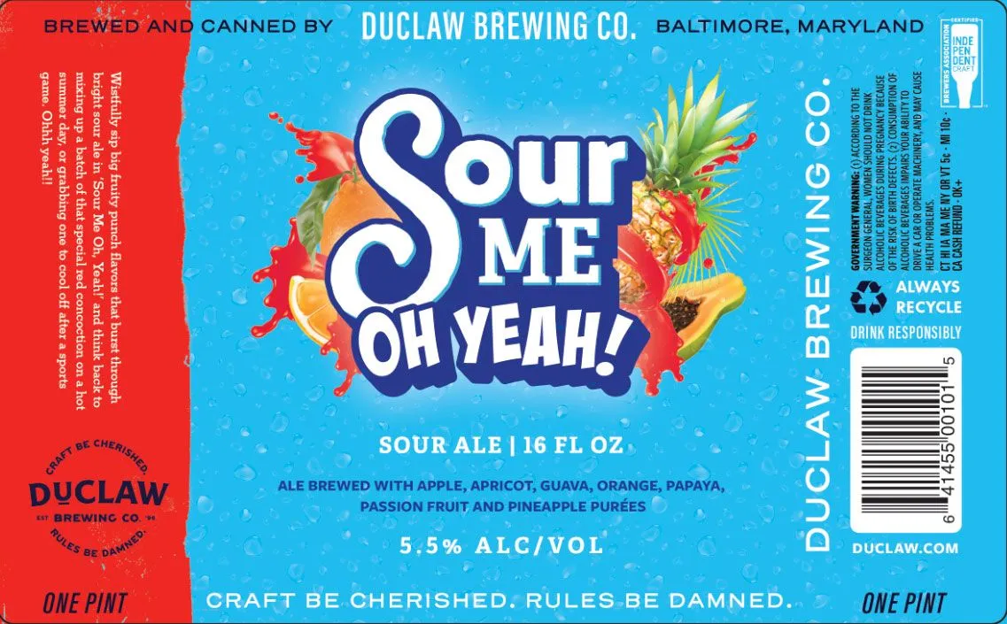 Sour Me Oh Yeah! label