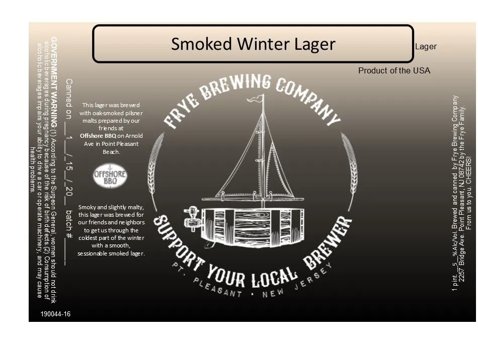 Smoked Winter Lager — full label as filed with TTB