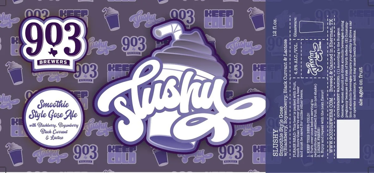 Slushy — full label as filed with TTB