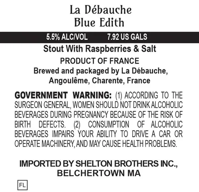Blue Edith label