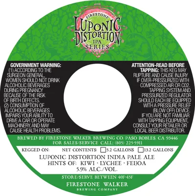 Luponic Distortion label