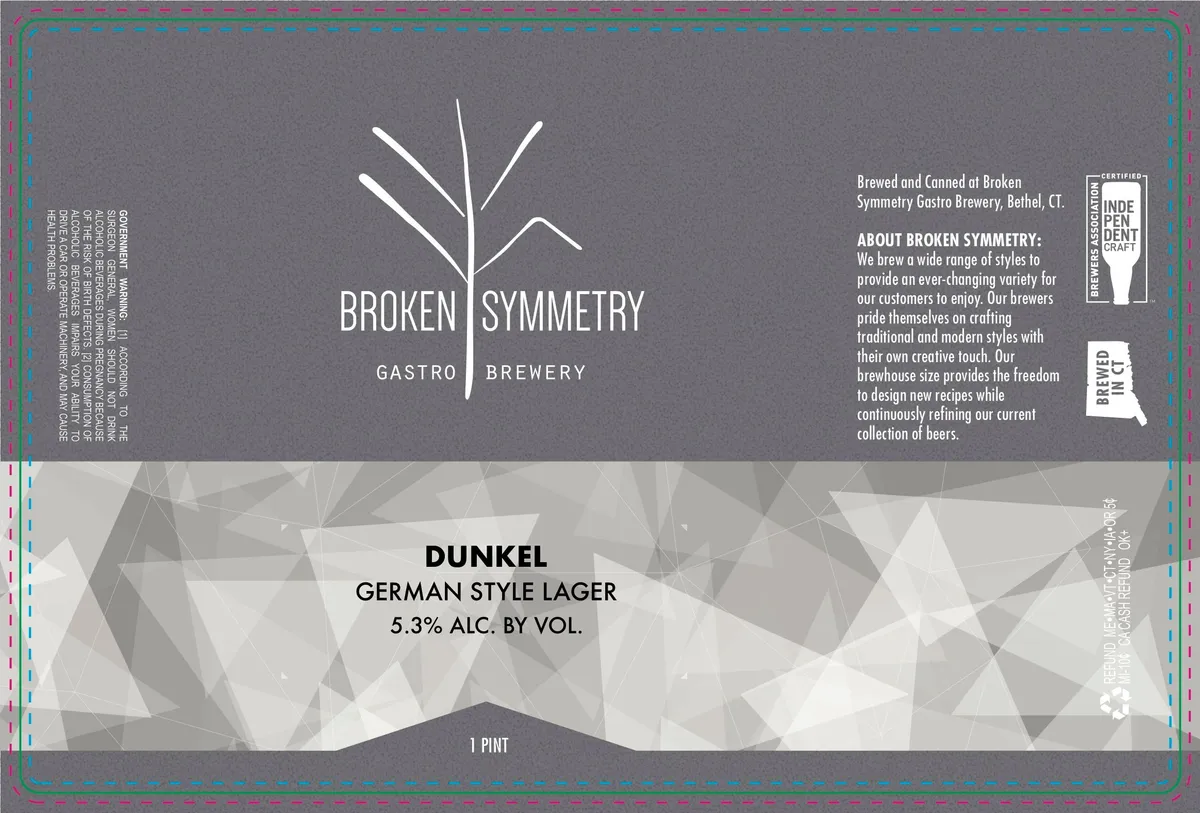 Dunkel label art — BROKEN SYMMETRY