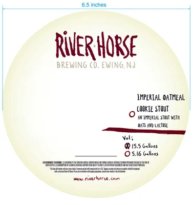 Imperial Oatmeal Cookie Stout label