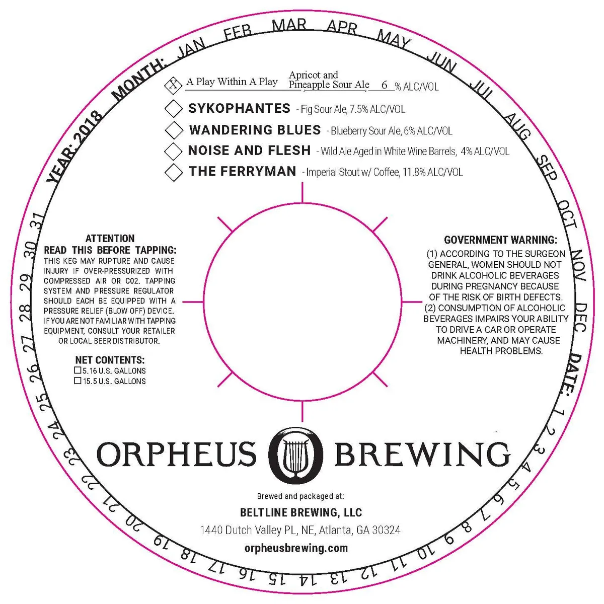 A Play Within A Play — full label as filed with TTB