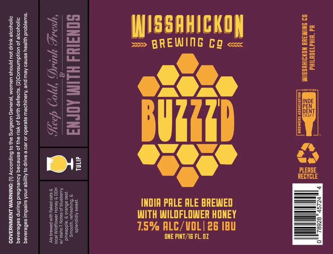 Buzzz'd — full label as filed with TTB