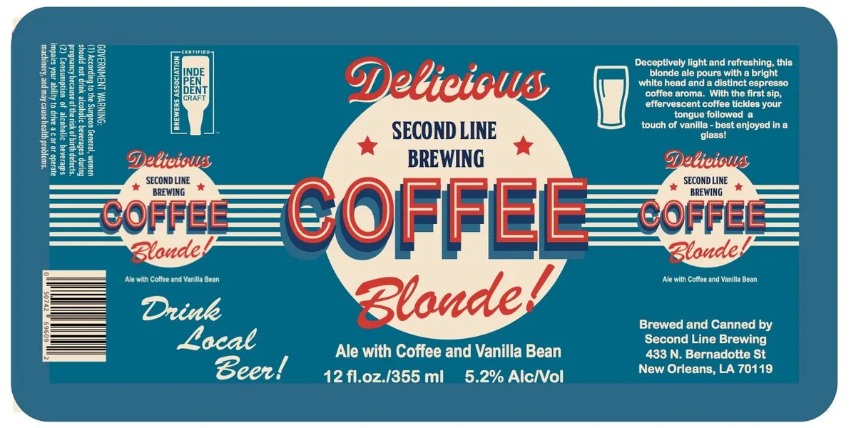 Coffee Blonde — full label as filed with TTB