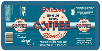 Coffee Blonde label