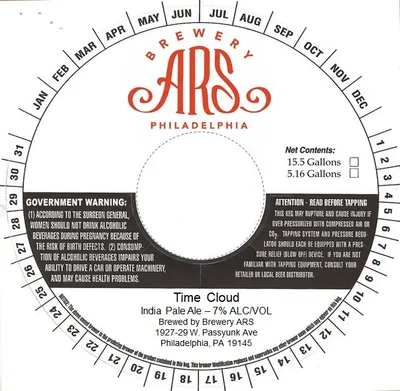 Time Cloud label
