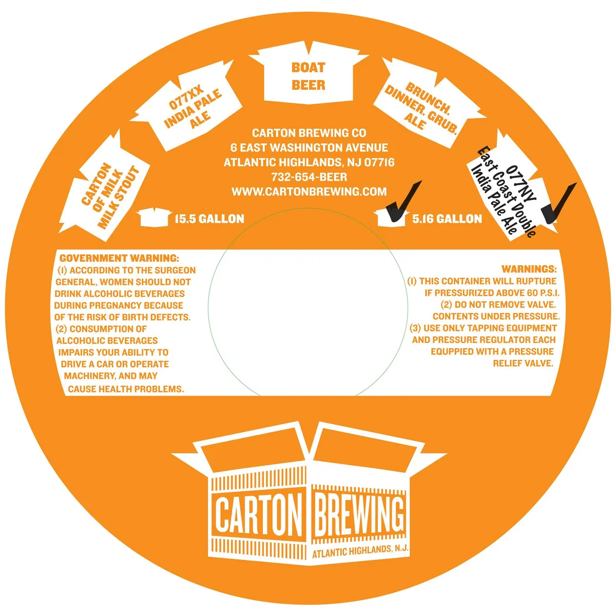 077NY label art — CARTON BREWING CO.