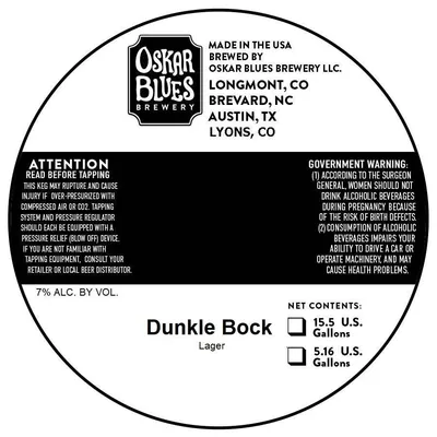Dunkle Bock label