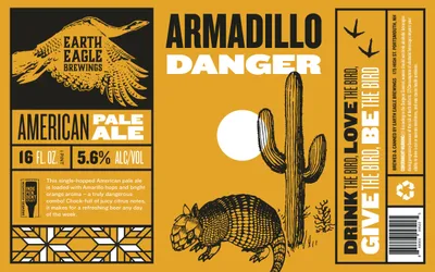 Armadillo Danger label