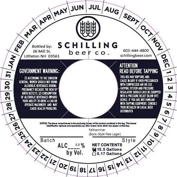 Fallhammer — full label as filed with TTB