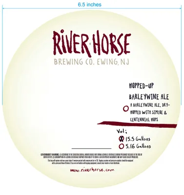 Hopped-Up Barleywine Ale label