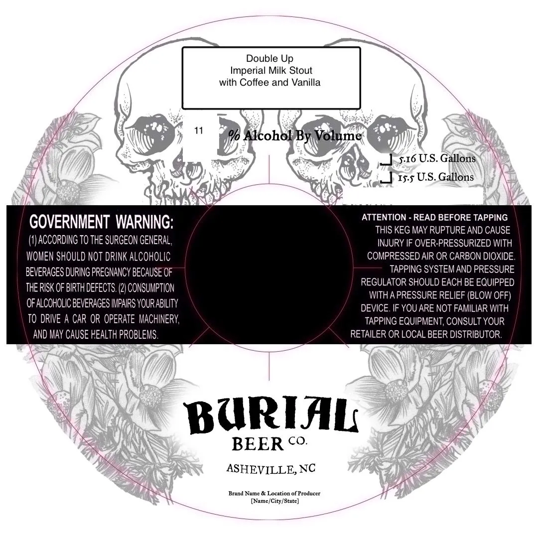Double Up label art — BURIAL BEER CO