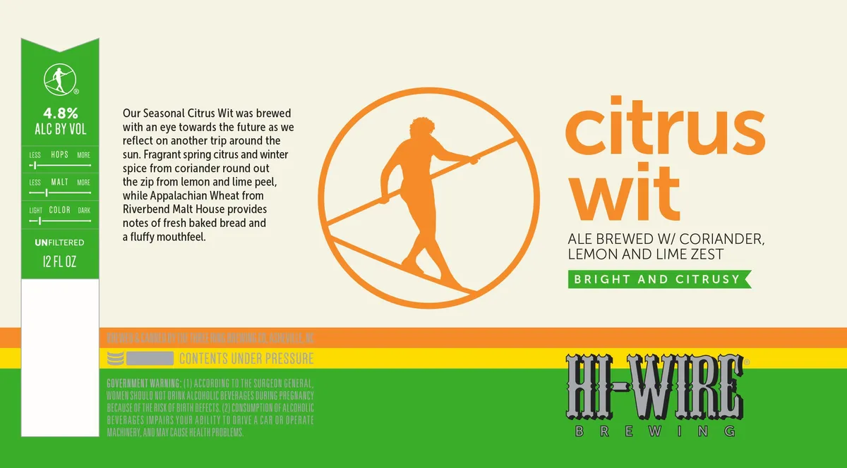 Citrus Wit — full label as filed with TTB