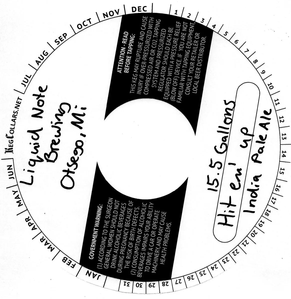 Hit Em' Up label art — HIT EM' UP