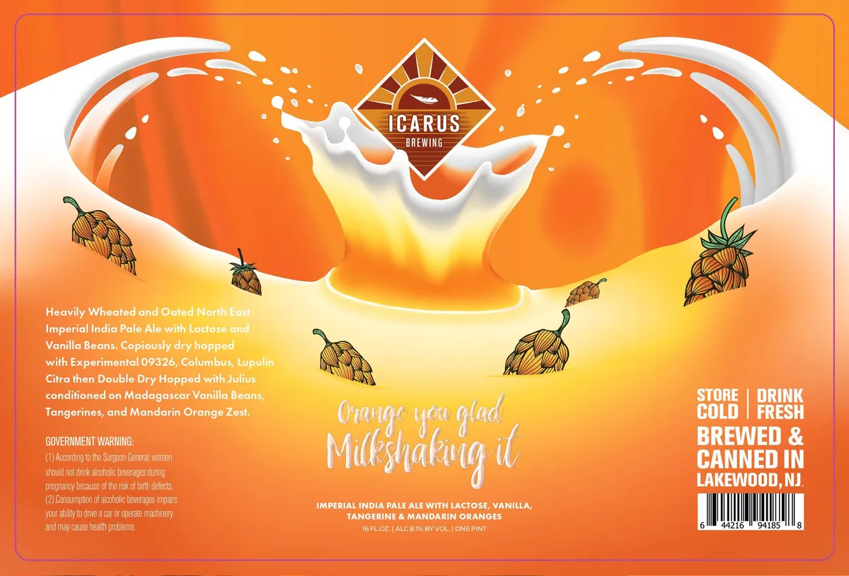 Orange You Glad Milkshaking It — full label as filed with TTB