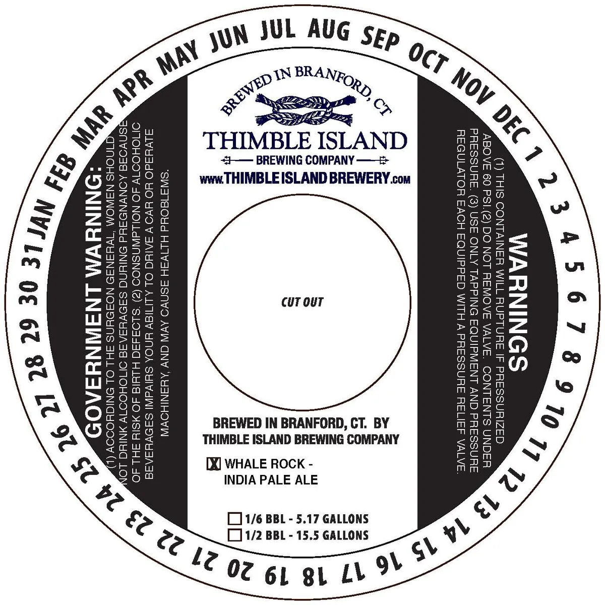 Whale Rock — full label as filed with TTB