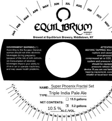 Super Phoenix Fractal Set — full label as filed with TTB