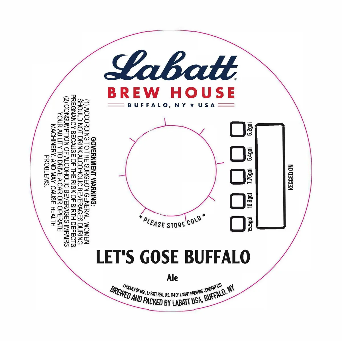 Let's Gose Buffalo — full label as filed with TTB