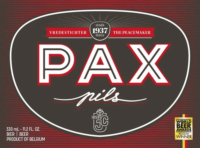 Pax Pils — full label as filed with TTB