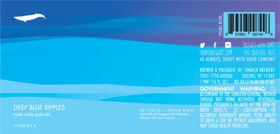 Deep Blue Ripples label