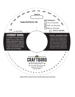 Imperial Stout Ale label