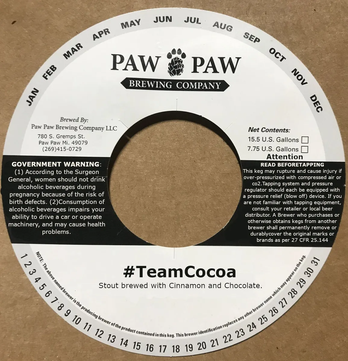 #TeamCocoa label art — #TEAMCOCOA