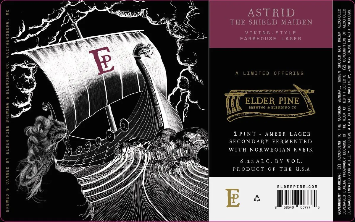 Astrid The Shield Maiden — full label as filed with TTB