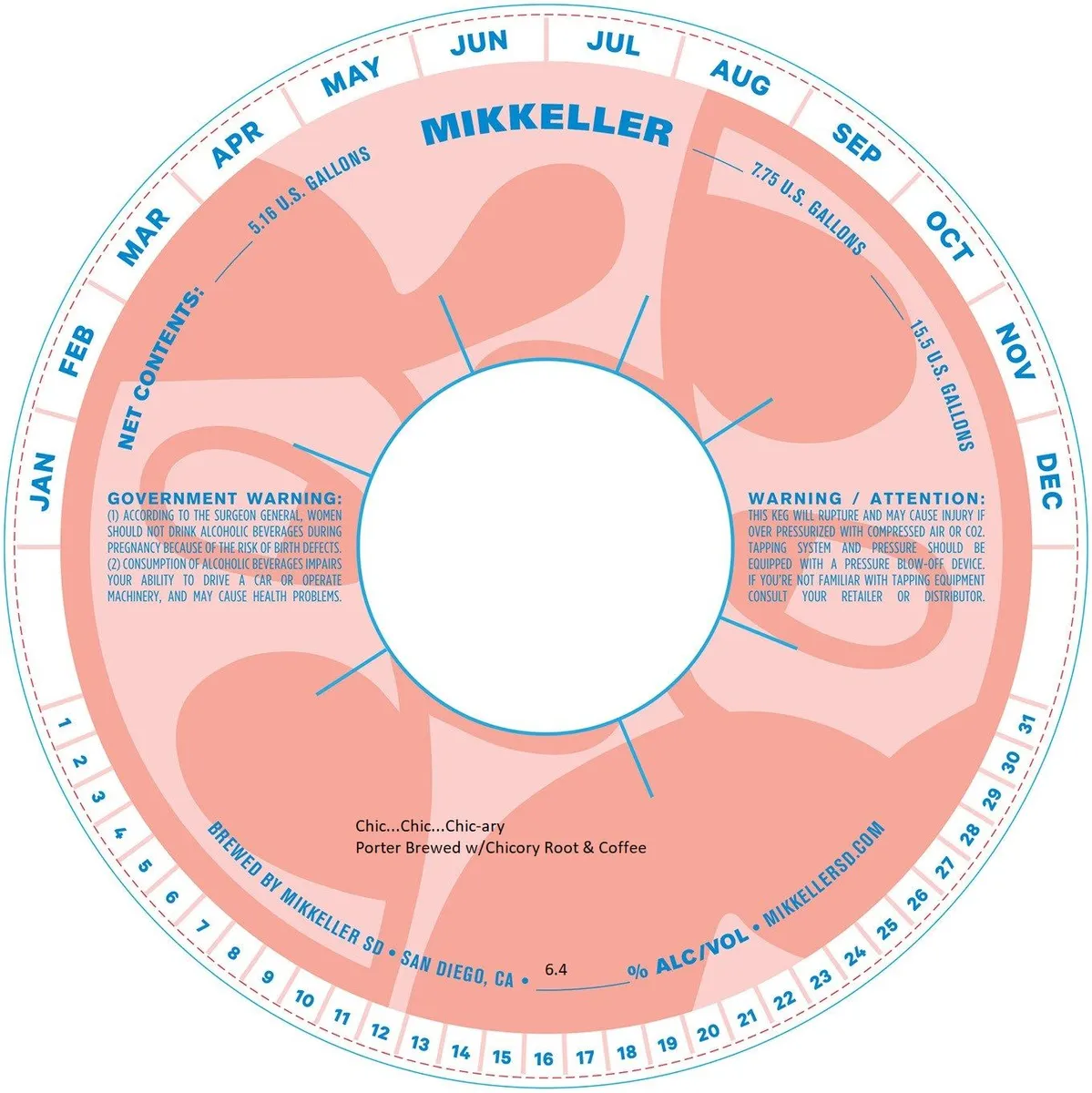 Chic...Chic...Chic-ary — full label as filed with TTB