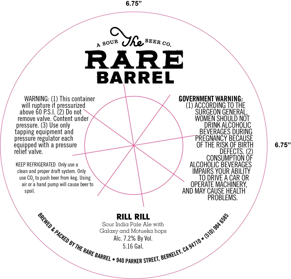 Rill Rill — full label as filed with TTB